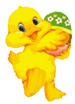 Gif animé Pâques poussin oeuf